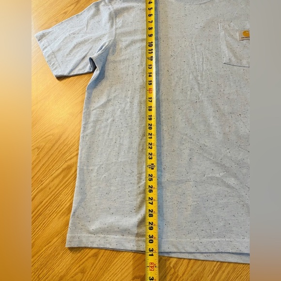 Carhartt Shirt Adult Medium Blue Short Sleeve Tee Crewneck Workwear Men’s - Picture 2 of 8